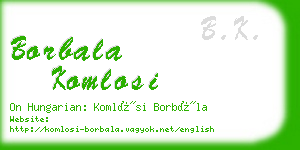 borbala komlosi business card